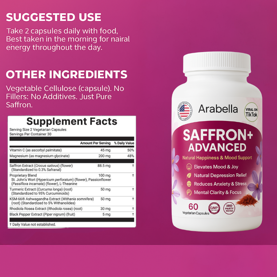 Arabella Saffron - Reduce Depression & Anxiety Naturally