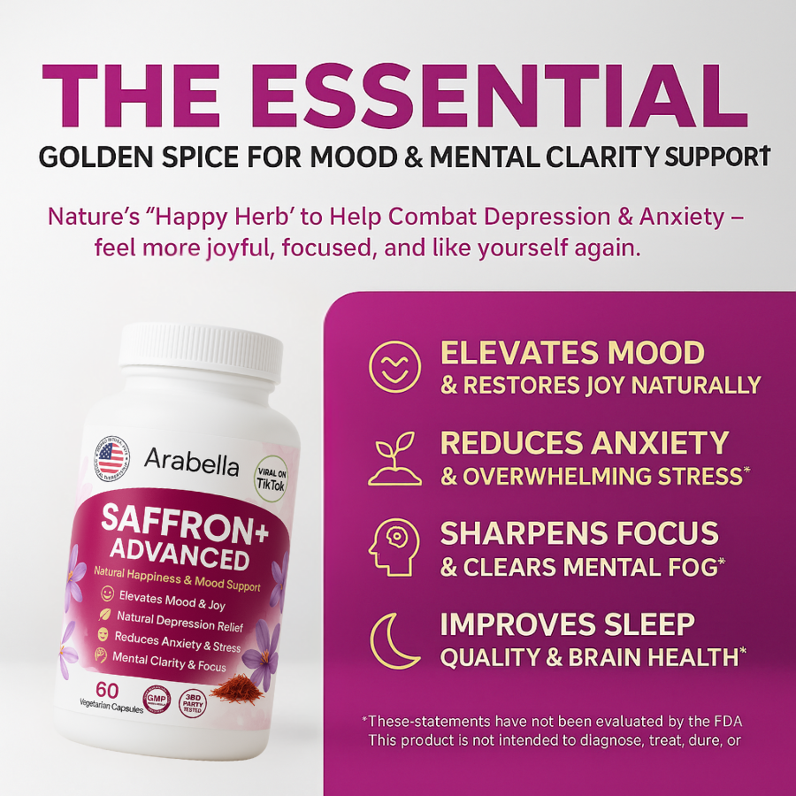 Arabella Saffron - Reduce Depression & Anxiety Naturally